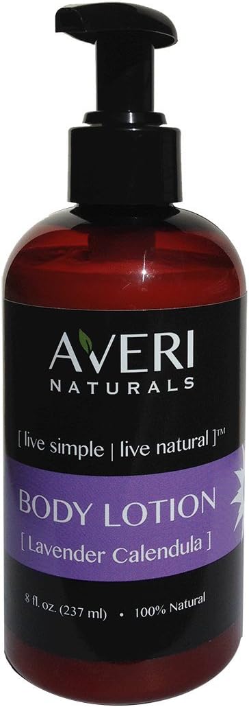 Averi Naturals Lavender Calendula Body Lotion 100% Natural with Organic Raw Honey and Sunflower oil 8 oz FREE SHIPPING (1)