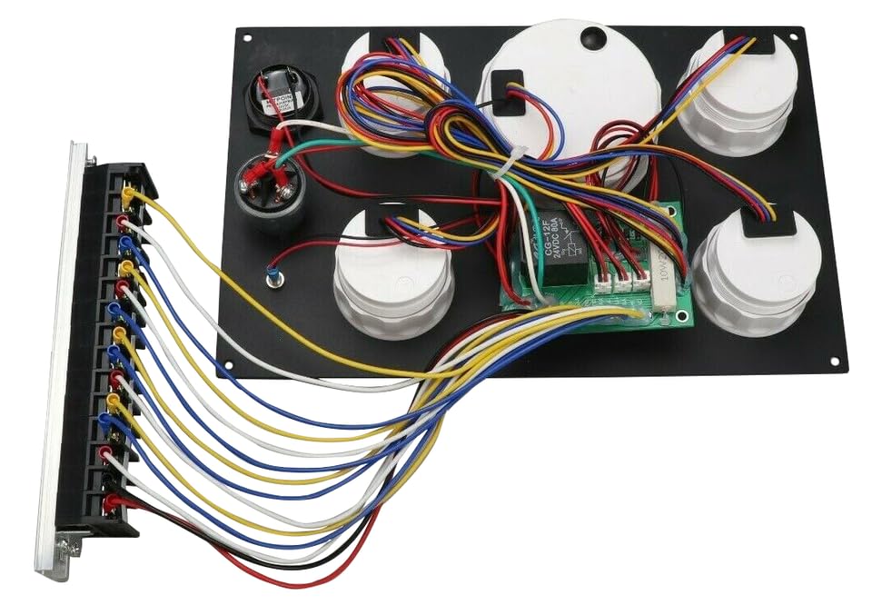 Miniatura 3 de MOTOR METER RACING W Pro Series - Juego de instrumentos de calibre 5, 3.346 in, tacómetro de 3-38 pulgadas, 2.047 in, 2-116 pulgadas, voltios, 24 V,