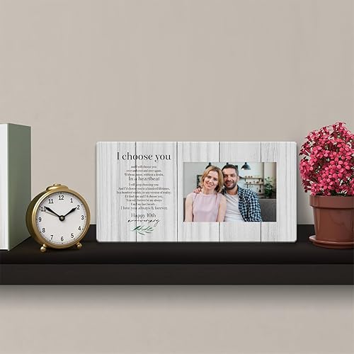 Miniatura 8 de Marco de fotos de 25 aniversario, aniversario de boda 25 para ella, él, pareja, marido, esposa, feliz 25 aniversario, decoraciones para pared,