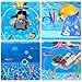 YUJUN 31 PCS Pool Diving Toys Big Rings Swim Thru Rings Pool Game Toys Summer Underwater Game with Pool Fishes Dive Sticks Gems Storage Bag Swim Birthday Party Favors for Kids Teens Adults