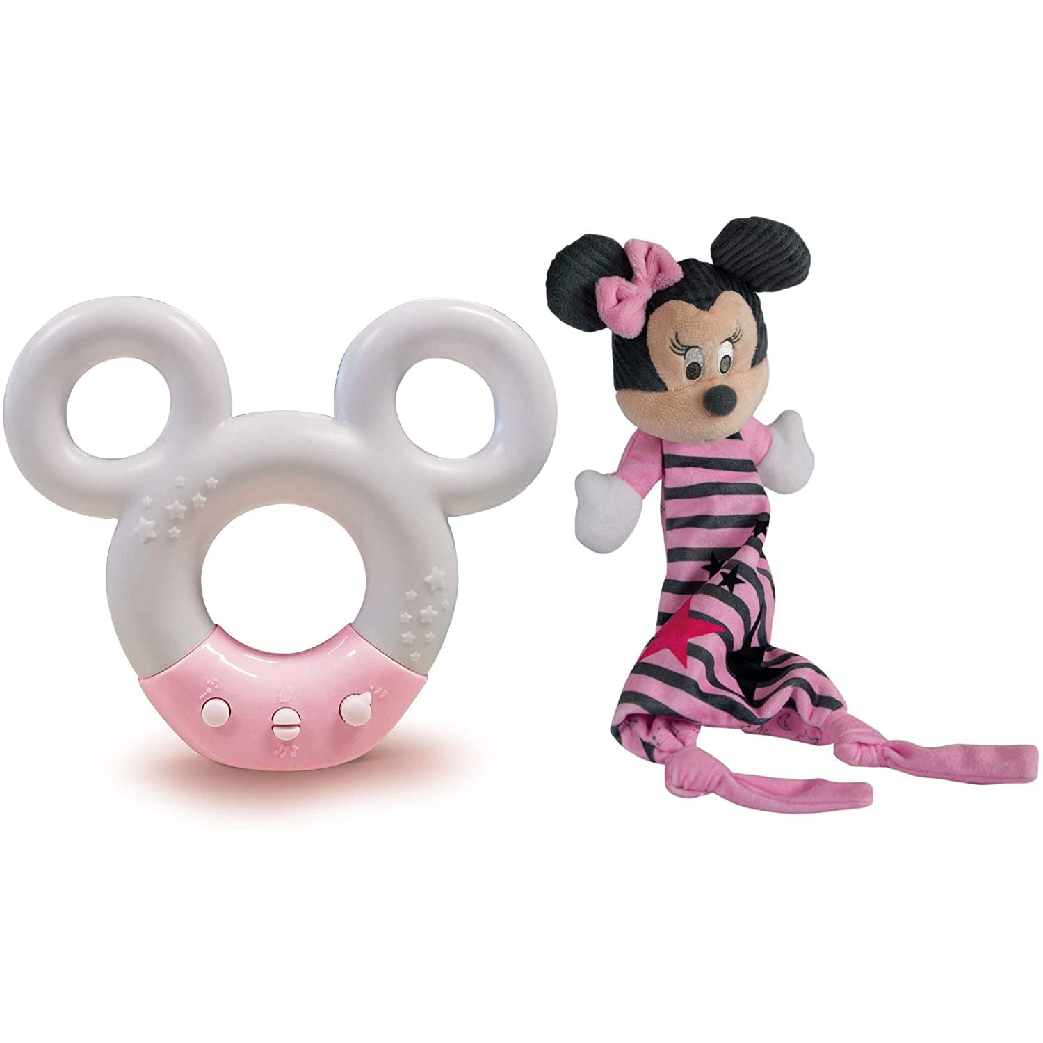 Clementoni - Disney Baby Minnie-Sound & Color Lamp-Night Light, White Sounds and Music, 0 Months+, 17396