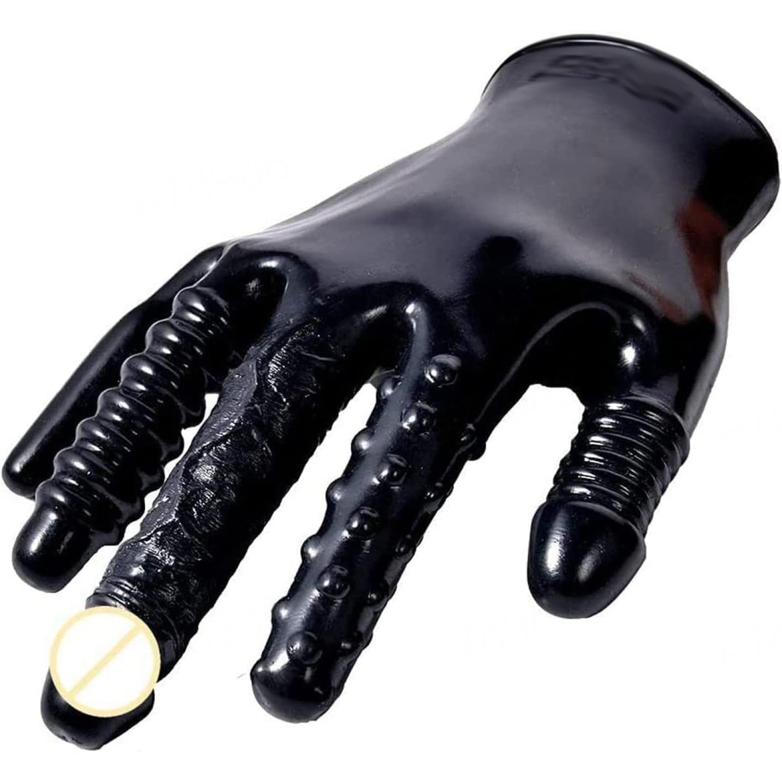 Guantes de Masaje de látex Negro