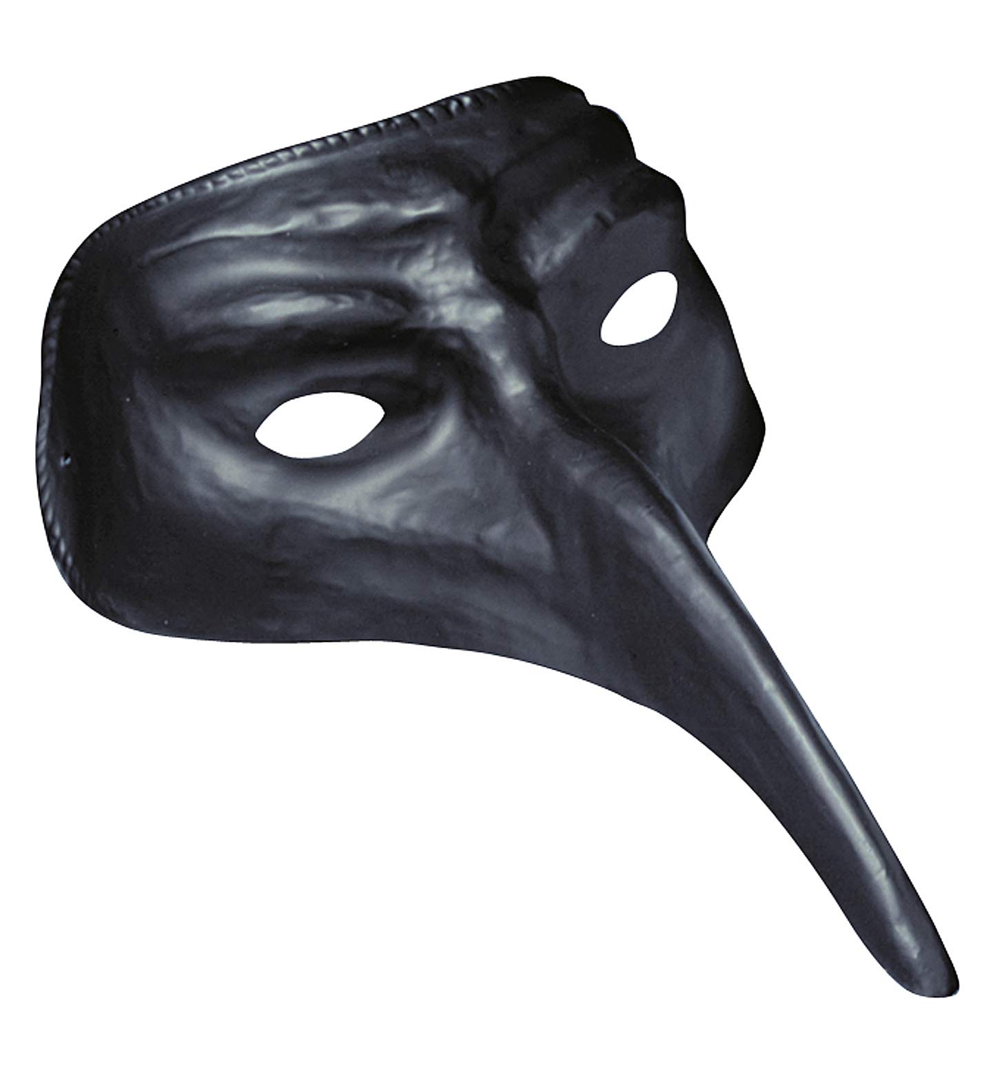 Struts Halloween Plague Doctor Style Black Plastic Eye Mask