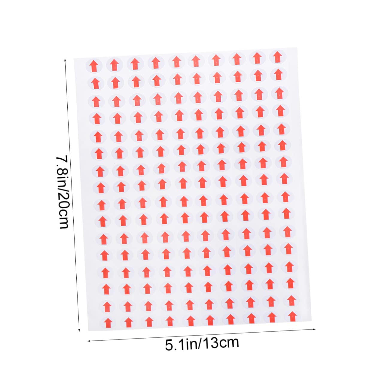 Étiquettes Fléchées Rouges Adhésives 3200 Pcs en Papier pour Inspection