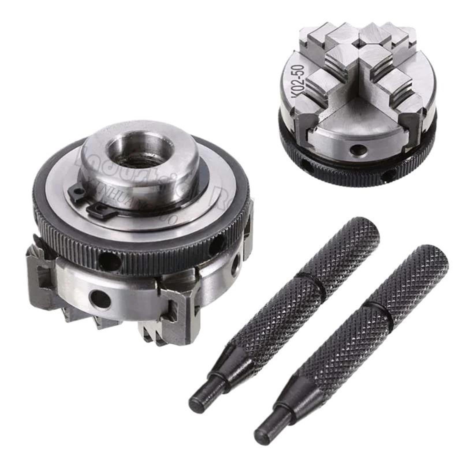 K02-50mm 2 "Mini mandril de torno 4 mandíbulas mandril manual for carpintería(K02-50 8mm)