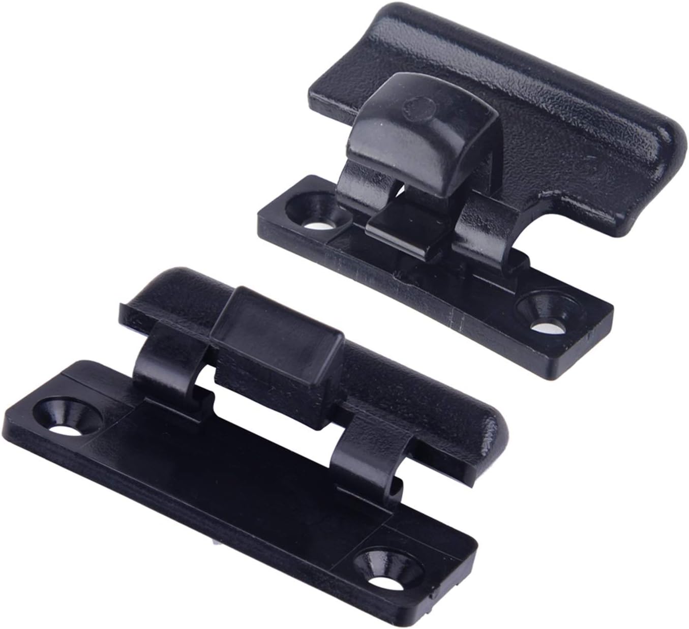 RJJX 1 Pair Upper Lower Armrest Box Lock Switch Snap Cover Black Fit For Mitsubishi Pajero V73 V75 V77 V93 V97 Montero Pajero Shogun