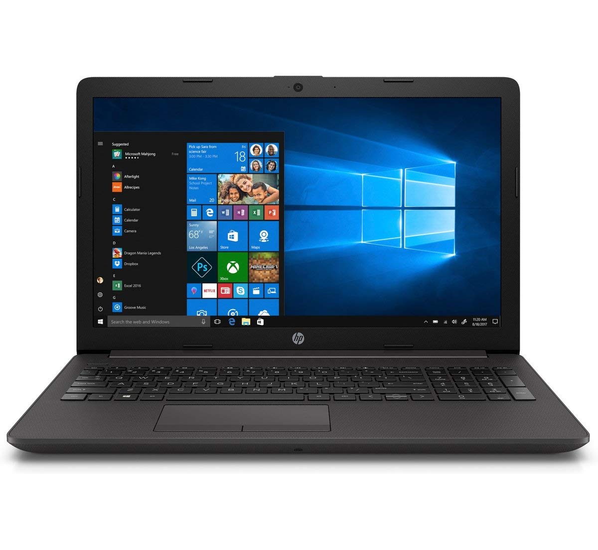 HP 255 G7 AMD Ryzen 3, 15.6", 8GB RAM, 256GB SSD, Windows 10, Notebook - Black