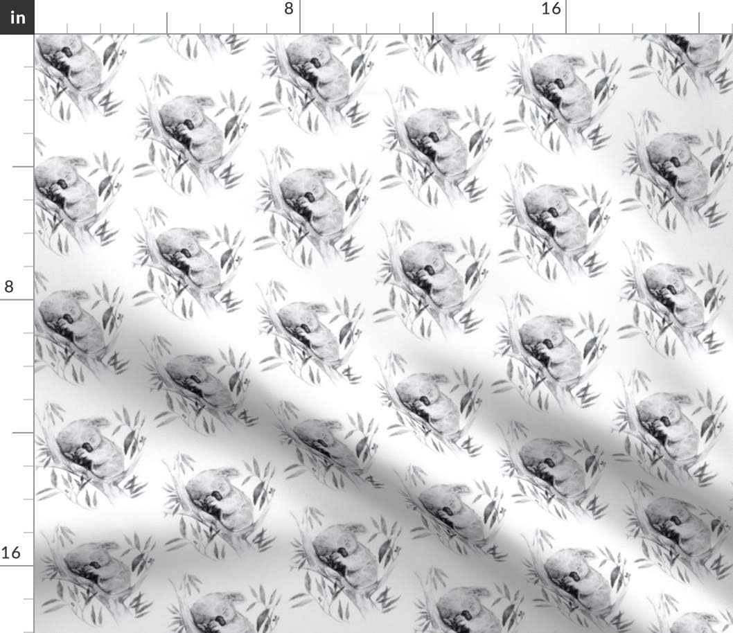 Spoonflower Fabric - Koala Australian Nursery Printed on Petal Signature Cotton Fabric by The Yard - Sewing Quilting Apparel Crafts Decor