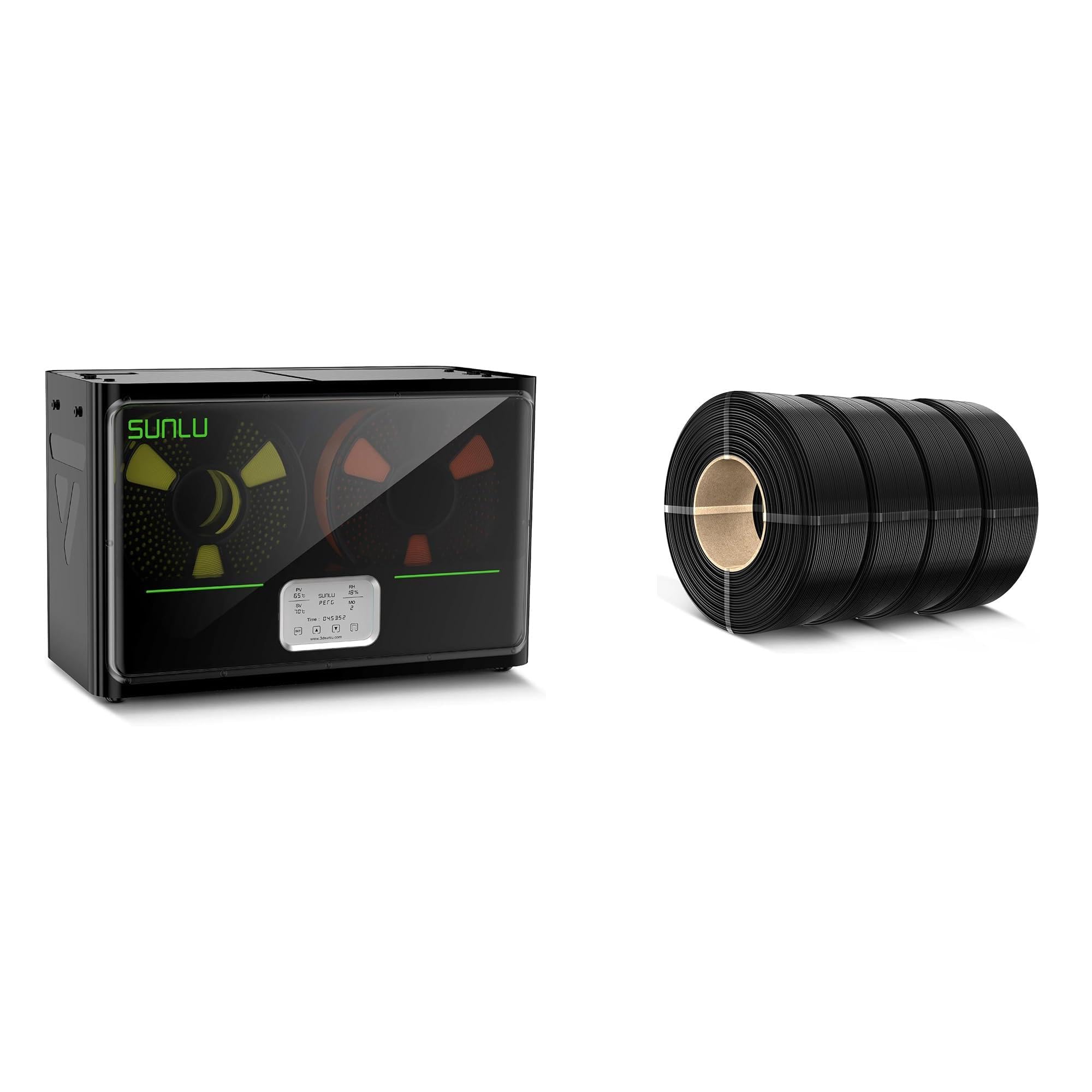 SUNLU Offizielle 3D Drucker Filament Trockner S4 and SUNLU PLA Filament Nachfüllung 1,75mm