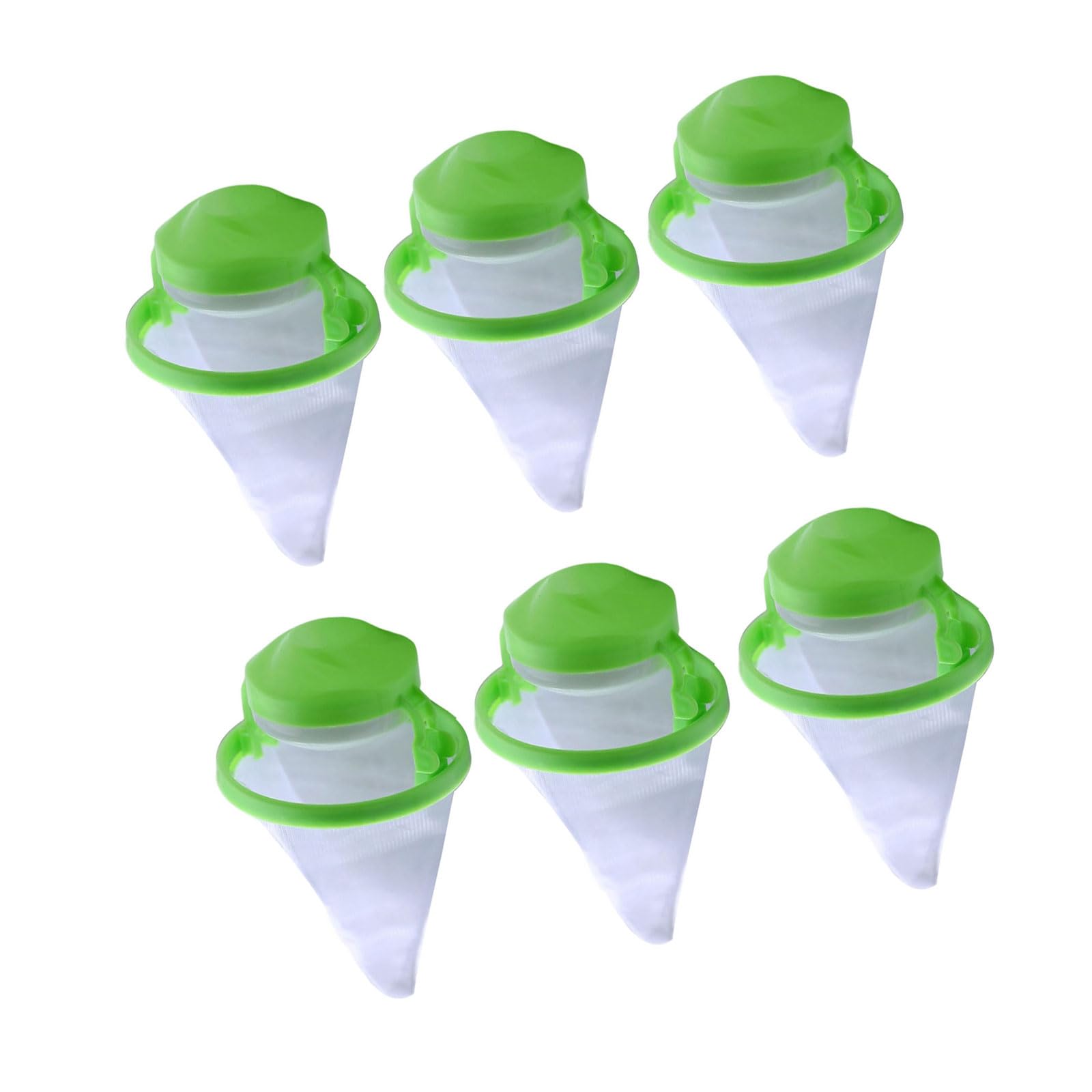 Lerpwige 6PCS Floating Hair and Lint Trapping Ball for Washing Machine Efficient Lint Remover Hair Catcher for Household Laundry Pet Hair Remover Lint Filter