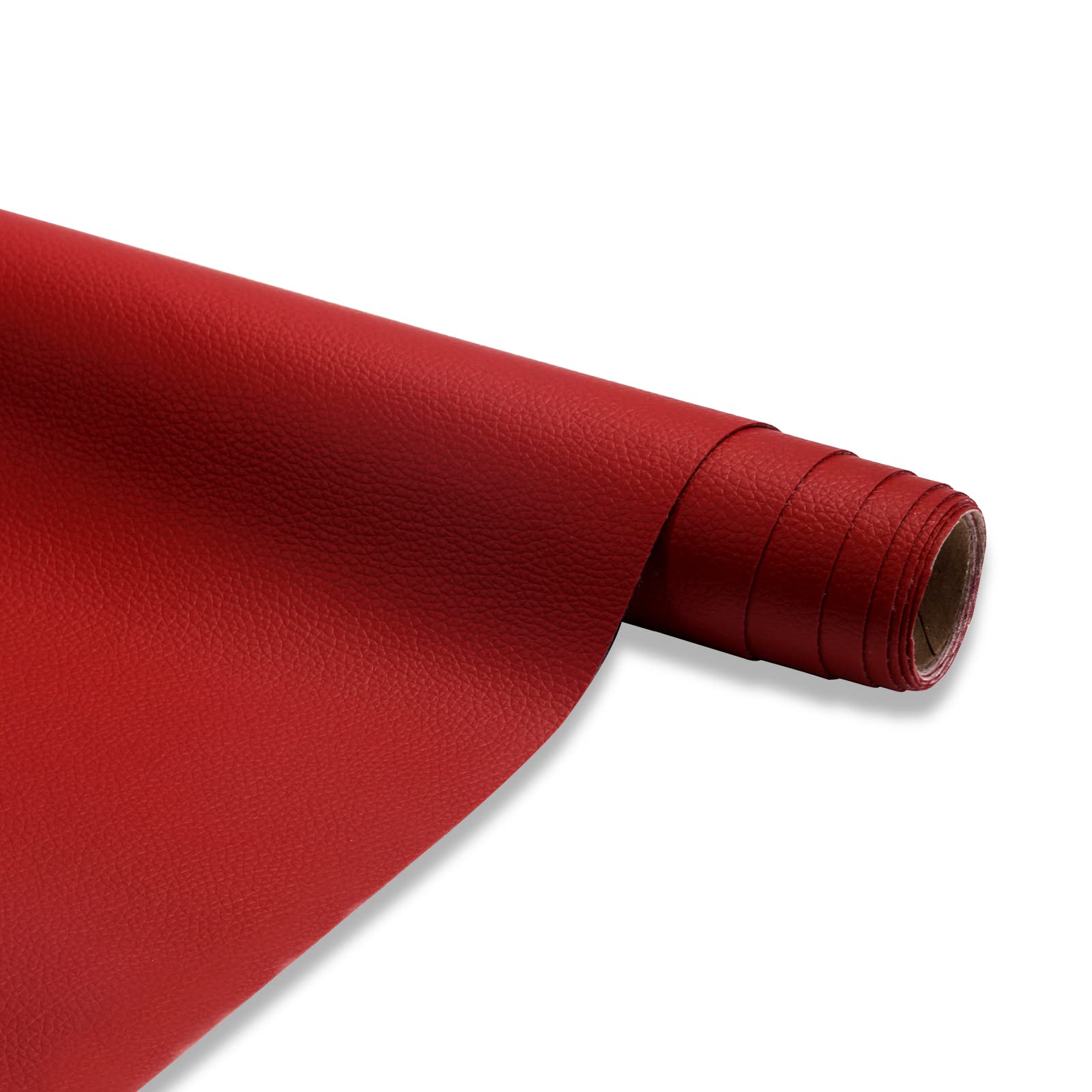 Bocguy Kunstleder Selbstklebend 60 X 300 cm, Leder Patch Selbstklebend, Leder Reparatur Patch PU Lederreparaturband für Sofas, Handtaschen, Jacken, Autositze, Möbel Leder, Rot