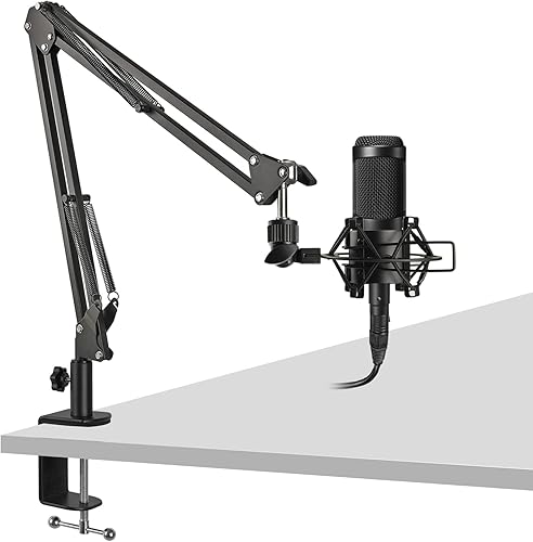 Miniatura 2 de Abrazadera de montaje en mesa, abrazadera de escritorio de metal para soporte de micrófono, brazo brazo brazo C abrazadera de montaje con tornillo