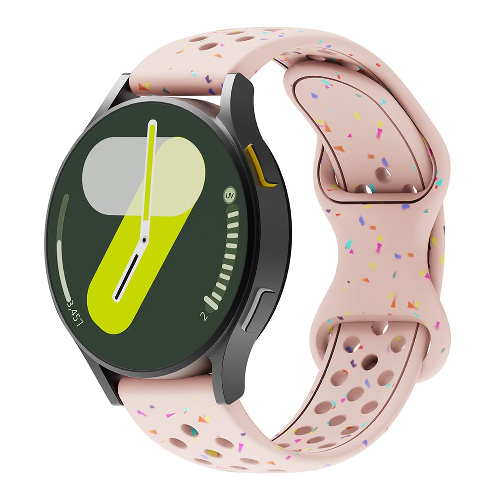 Sport Strap for Amazfit GTR Mini/GTR 42mm/GTS 4/4 Mini/3/2/2e/2Mini, 20mm Breathable Silicone Armband Replacement Bracelet for Amazfit Bip 3/3 Pro/S/S Lite/U/U Pro/Active 3/Active 2
