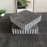 起毛ジョイントマット もこもこ 30枚セット 柔らかい ラグ カーペット 保温防寒 床暖房対応 ジョイントマット 防音 抗菌防臭 防ダニ 大判 自由に組み合わせ 滑らない タイルカーペット フロアマット 赤ちゃん ベビー 子供部屋