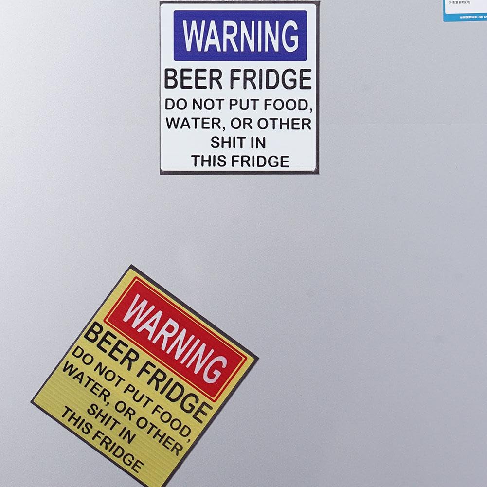 Funny Refrigerator Signs Funny Beer Fridge Warning Magnet -