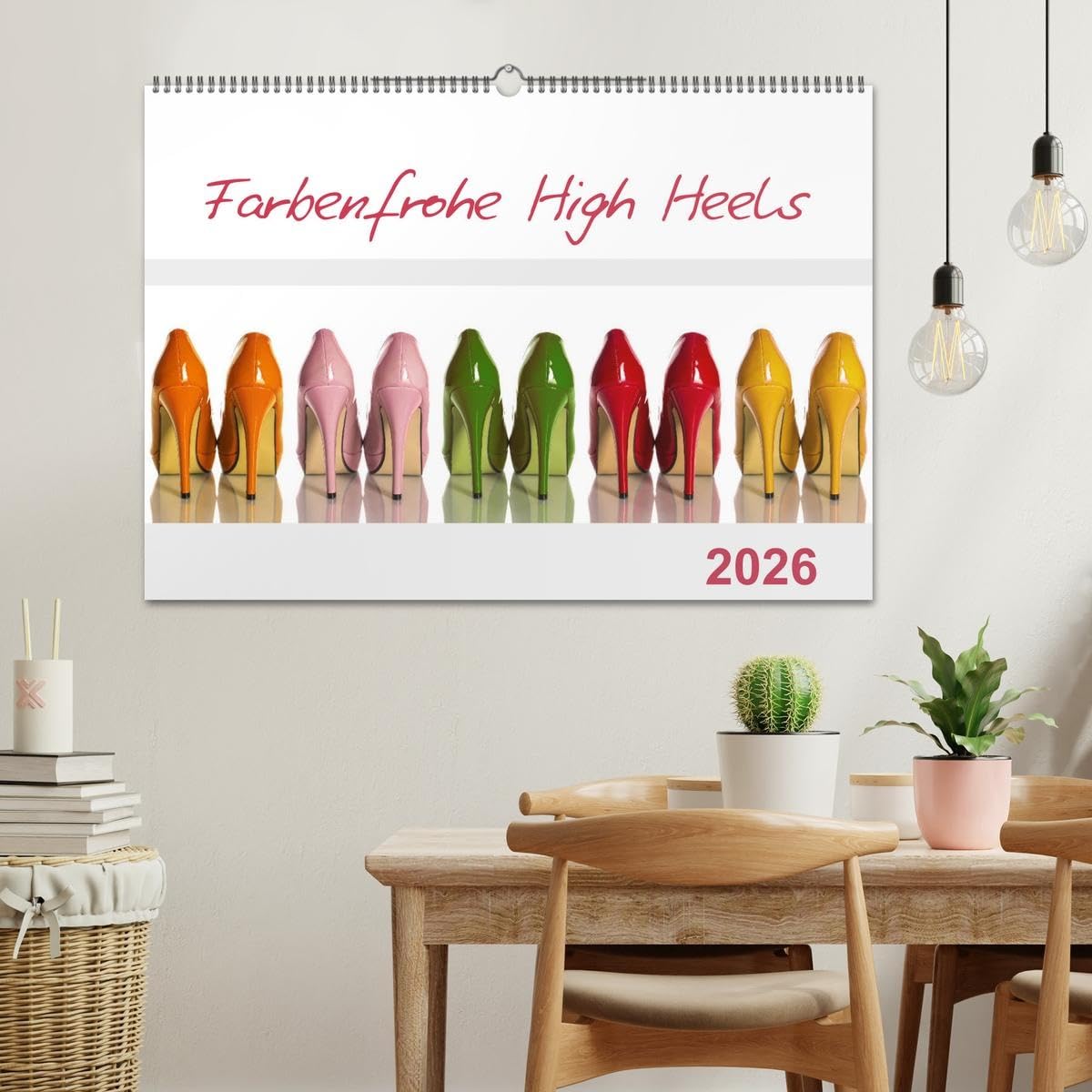 Farbenfrohe High Heels (Wandkalender 2026 DIN A2 quer), CALVENDO Monatskalender: High Heels können nicht nur sexy und erotisch, sondern durchaus auch farbenfroh sein. (CALVENDO Erotik)