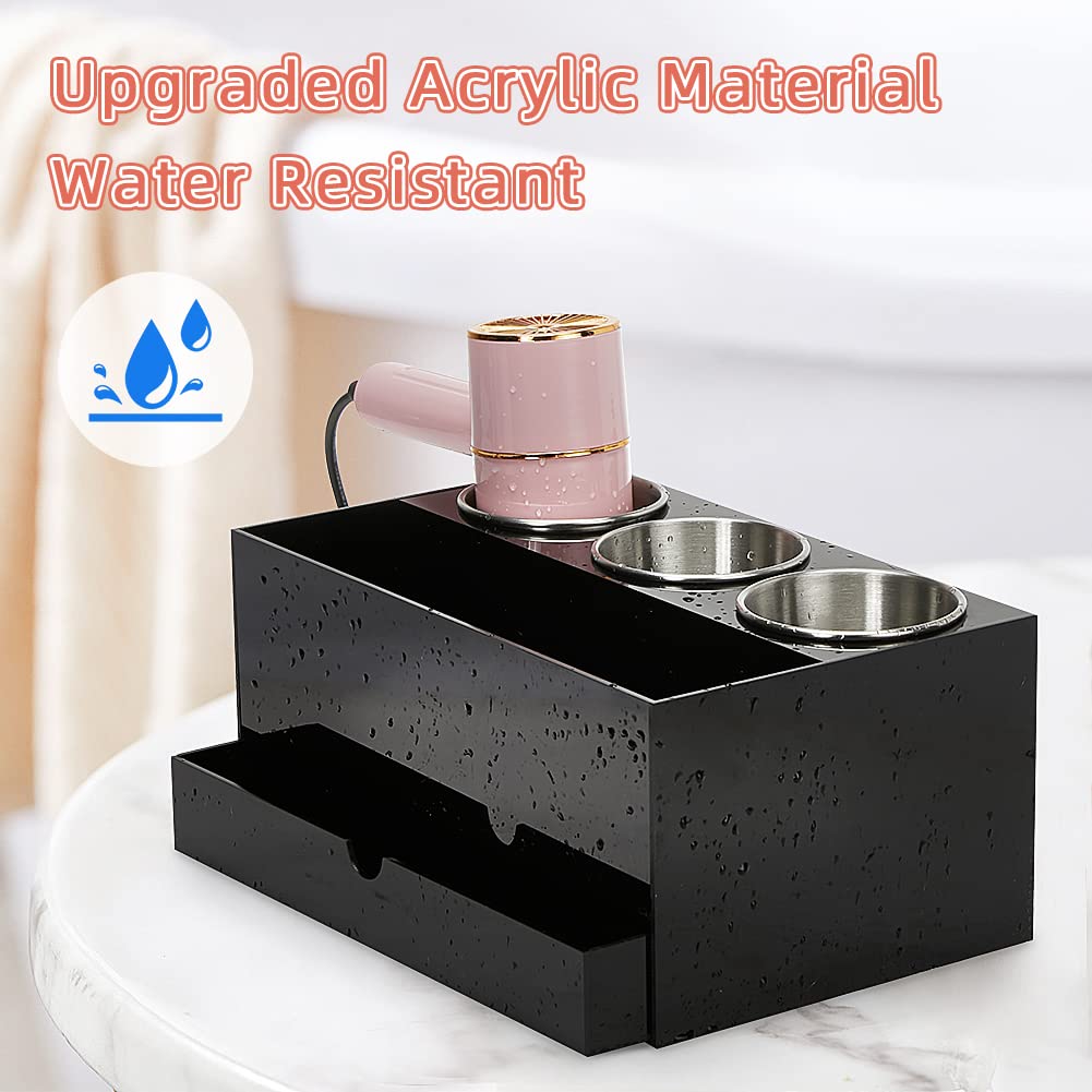 Porta Phon Acrilico Con 3 Tazze - Organizzatore Per Capelli E Beauty - Foto 13