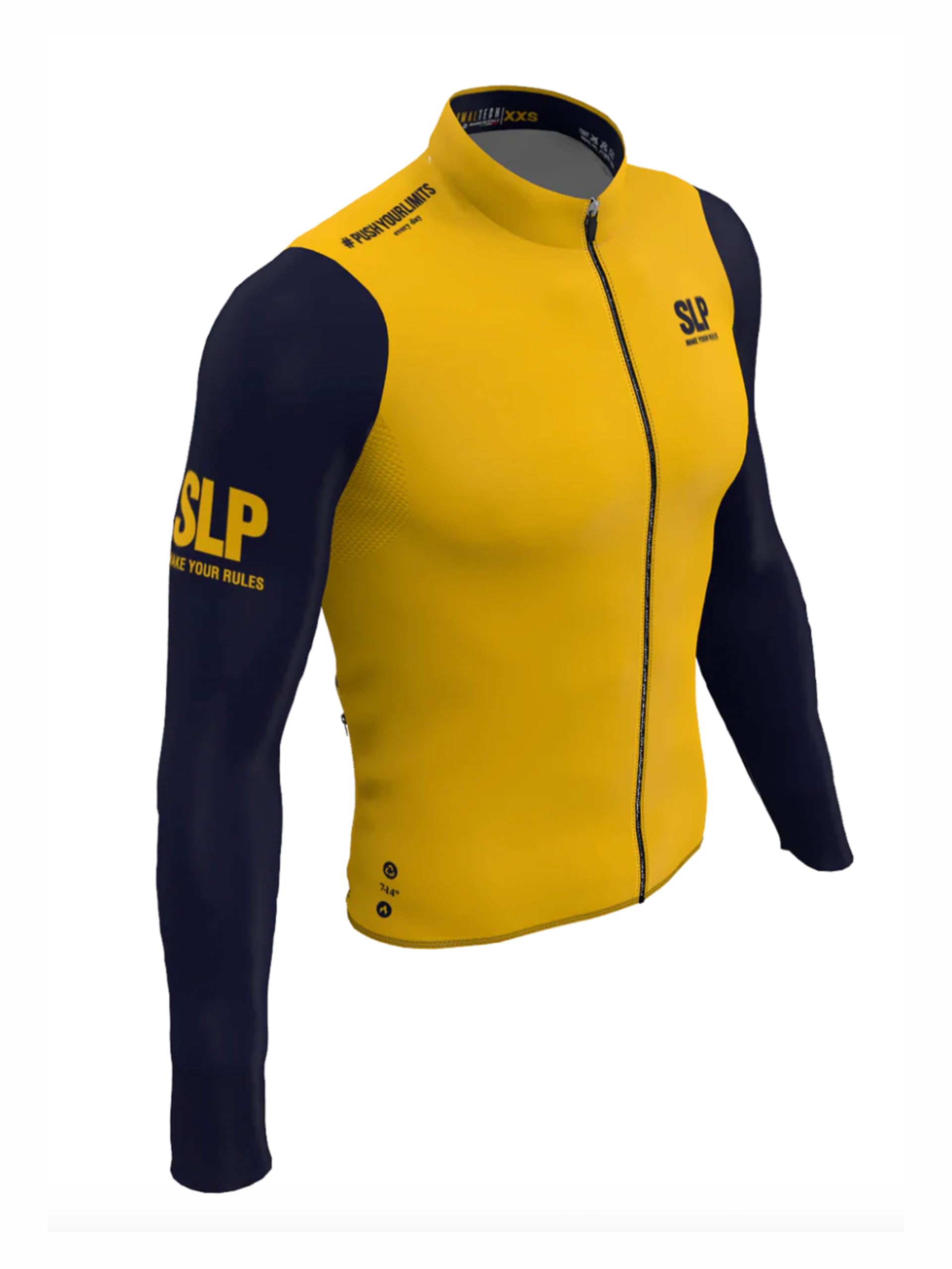 Slopline SLP. Maglia Manica Lunga Ciclismo Uomo/Donna, THERMALTECH Taglio Polsino al Vivo/Altamente Traspirante/Calda/Confort Massimo
