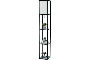 Etagere Organizer Floor Lamp with 3 Shelves