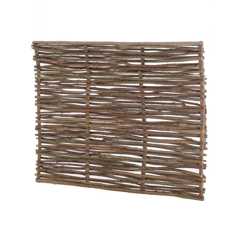 EASY CLOTURE Panneau Bois en noisetier tressé H 1m20 x 1m50 - Palissade clôture de Jardin décorative - Protection vis-à-vis Jardin Terrasse