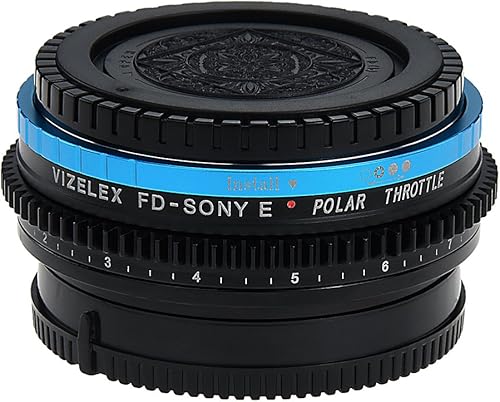 Miniatura 6 de Vizelex Polar - Adaptador de montaje de lente de acelerador - Canon FD y FL de 1.378 in SLR a Sony Alpha E-Mount cuerpo de cámara sin espejo con