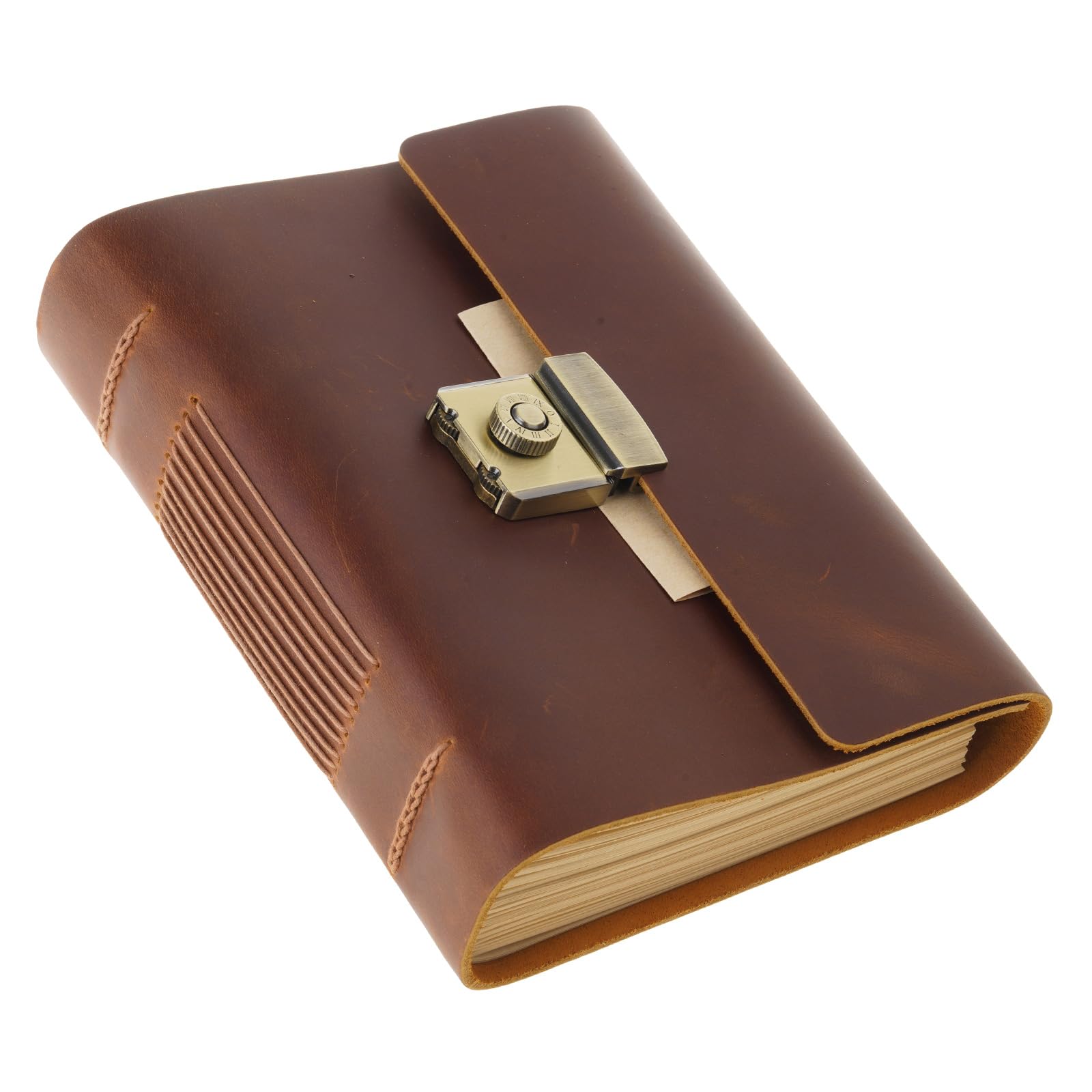 Antico diario di scrittura taccuino in pelle password diario taccuino carta spessa per lavoro viaggi vita quotidiana blocco note planner con password per lavoro, casa, scuola