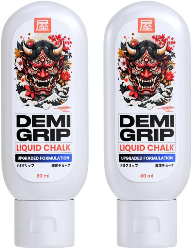Demigrip Liquid Gym Chalk | for Workout, Calisthenics, Lifting Barbell Rod | Helps Hand Grip Strength | 100+ uses (80 ml) (2)