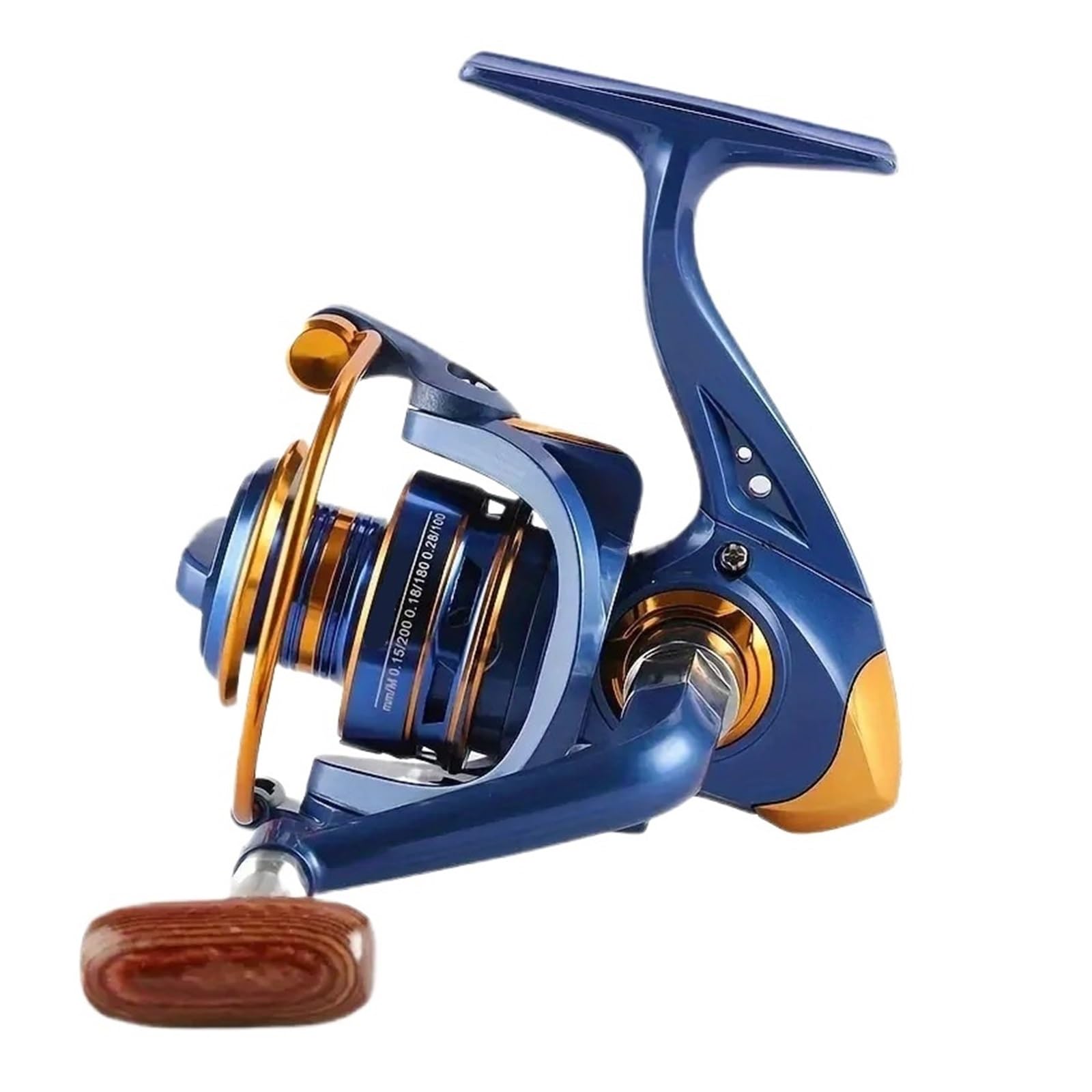 BF1000-7000, relación de Engranaje 5,2:1, Arrastre máximo 22LB, Carrete Poco Profundo, Pesca Giratorio, Compatible con Agua Dulce y Salada