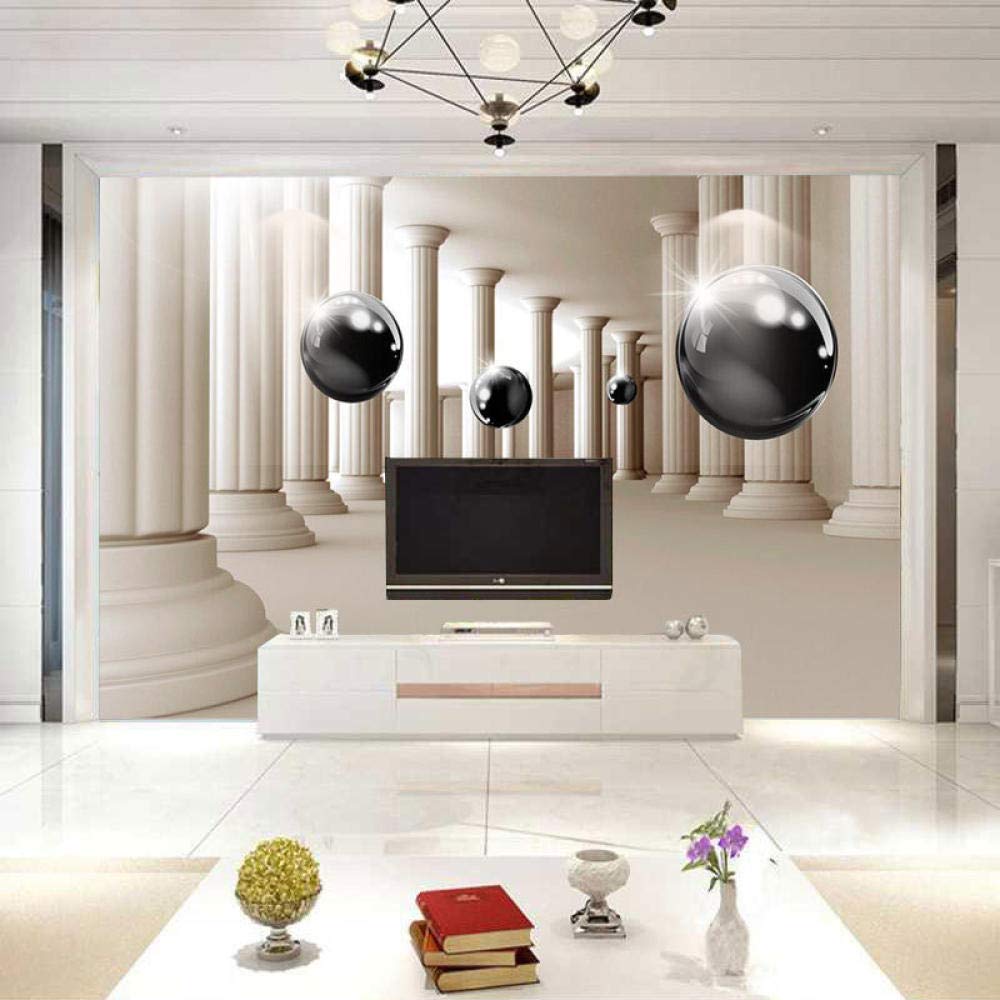 TV Background Wall Paper Simple 3D Stereo Wallpaper 3D Geometric Mural 3D Living Room Film and Television Wall covering-140cmx100cm