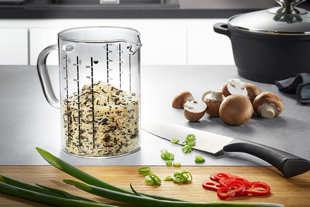 GEFU 1000 ml METI Measuring Cup, Transparent, 1 pc