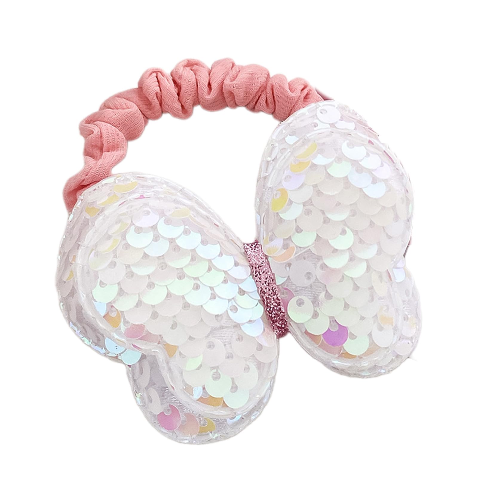 Maxtonser Butterfly Hair Rope Hair Bun Scrunchies Elastic Hair Rope Sequined Hair Scrunchy Blingbling HairBands Female Accessories