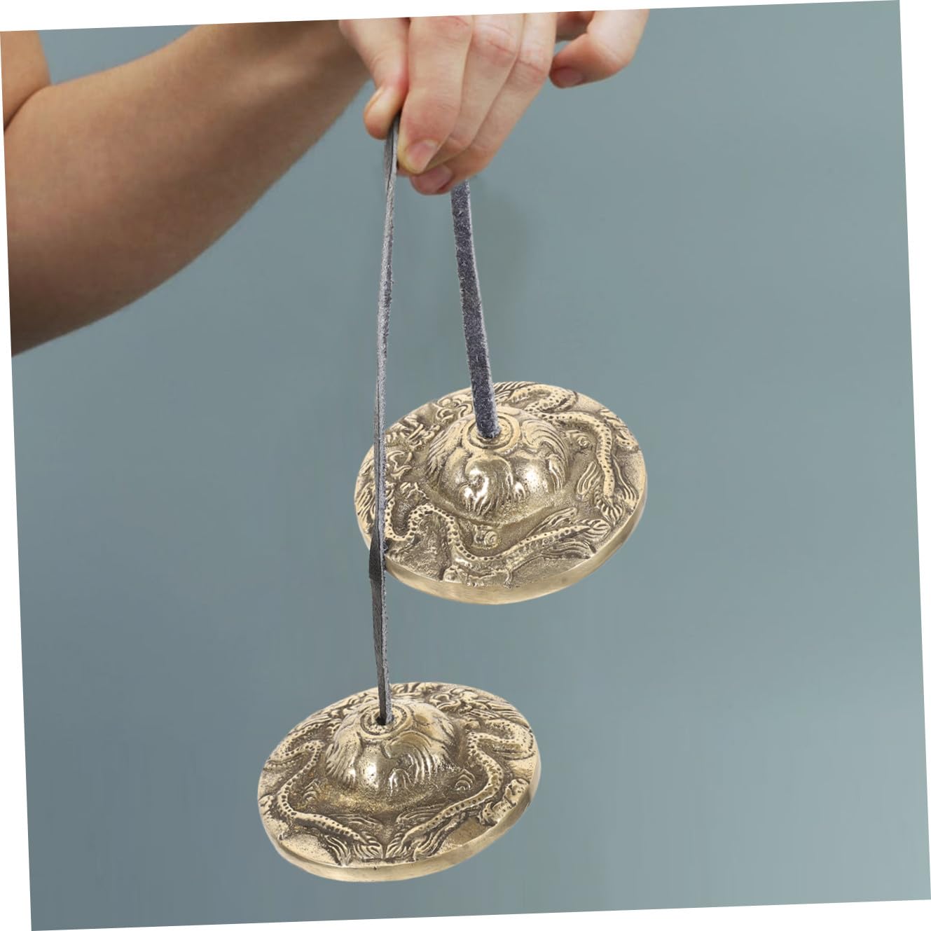 Toyvian 2stücke Vintage Handbecken Aus Reinem Kupfer Meditationsinstrument Für Yoga Und Spirituelle Zeremonien Handgefertigt Mit Einzigartigem Leicht Und Kompakt Für Musikliebhaber