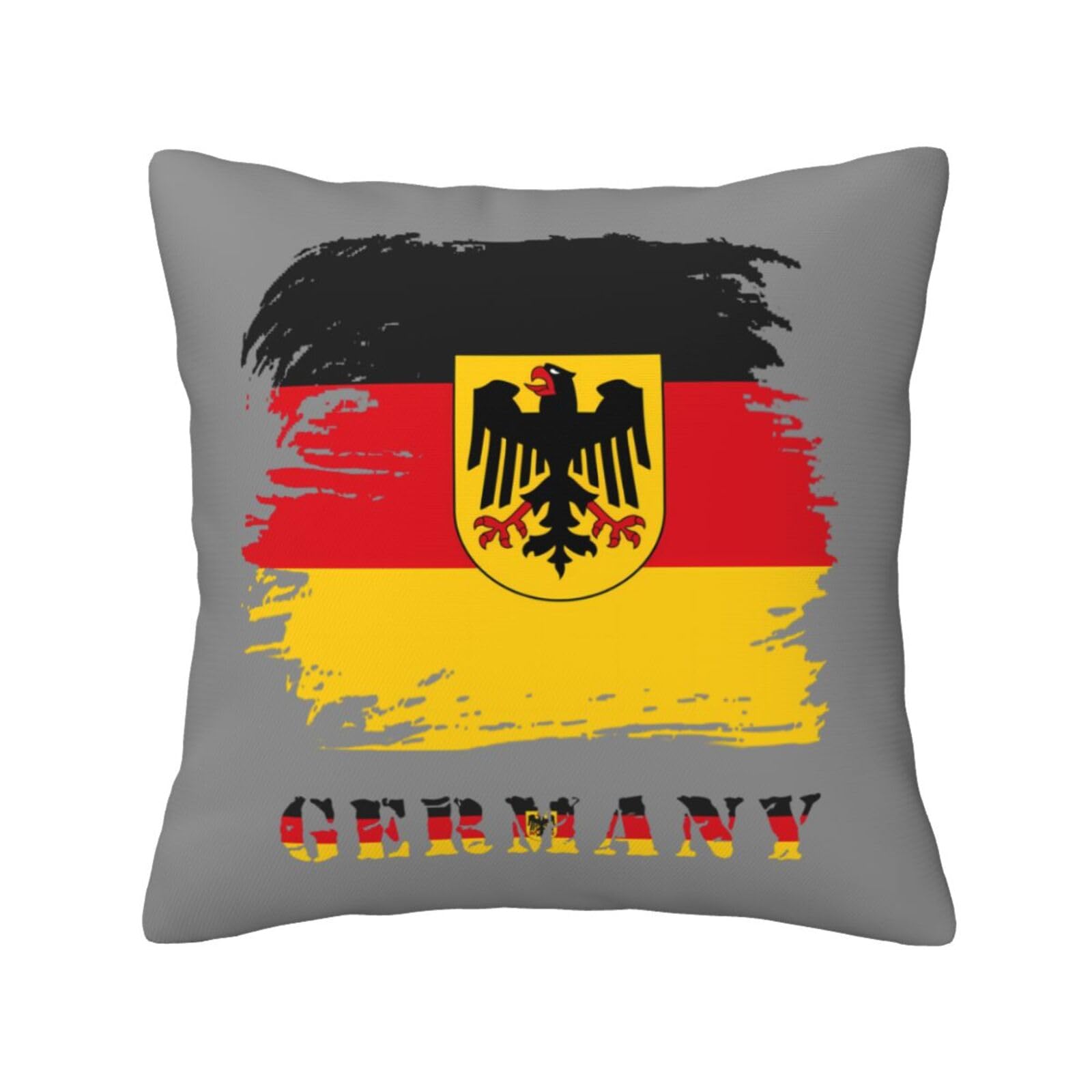 Throw Pillow Cover 45X45cm Vintage Germany German Flag Pillow Case Decoration Square Pillowcase Indoor Pillow Cover For Sisters