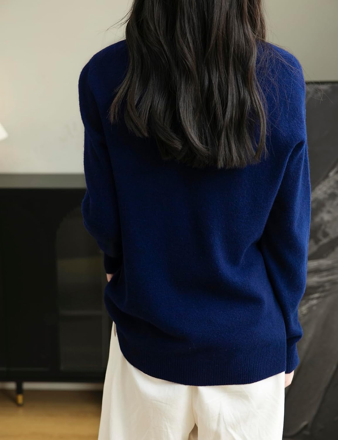 Chanyarn Women's 100% Merino Wool 2025 Fall Winter First-Line Ready to Wear Long Sleeve Seamless Knit Crewneck Sweater - Image 6