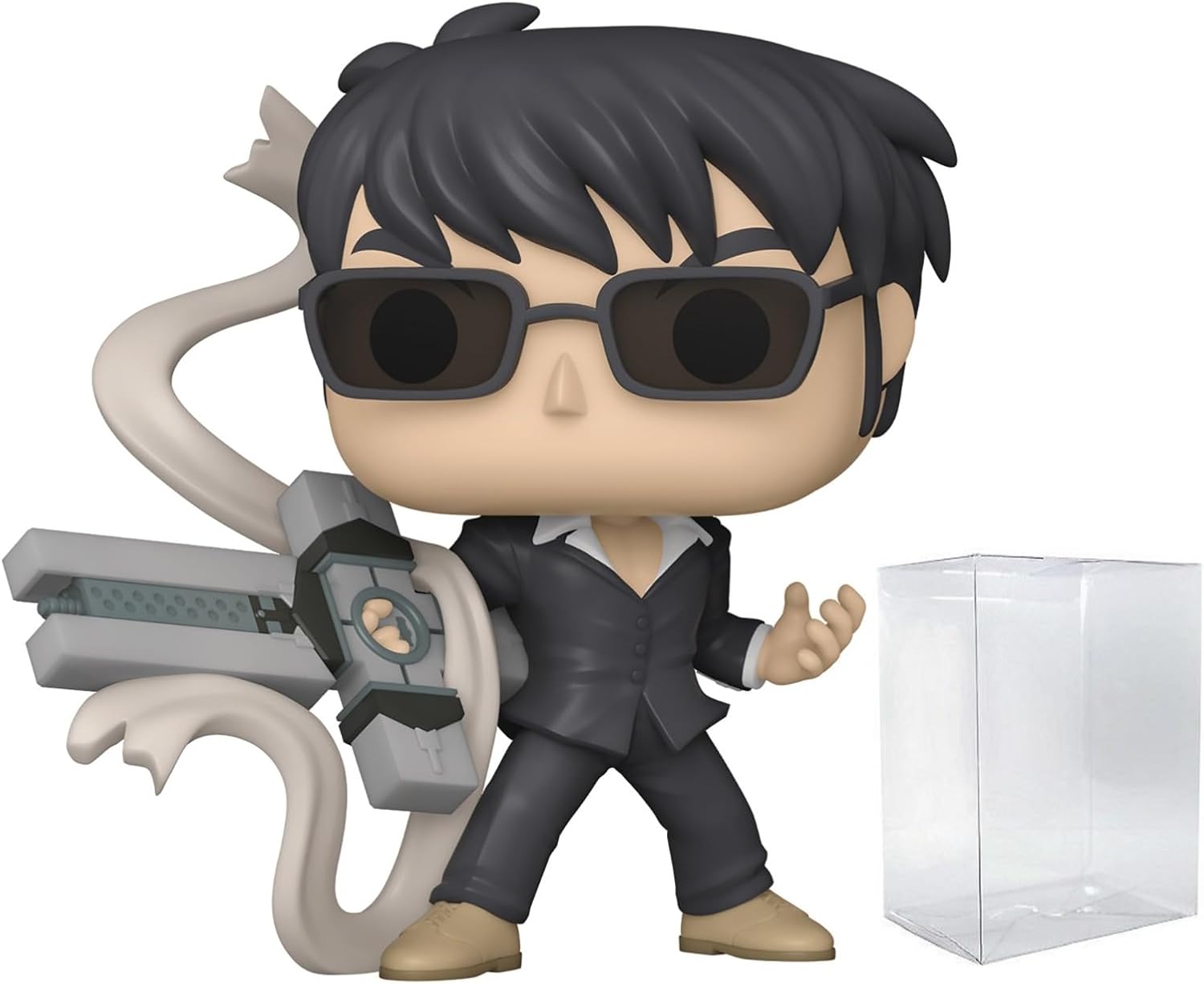 POP Anime: Trigun - Nicholas D. Wolfwood with Punisher Cross Funko Vinyl Figure (Bundled with Compatible Box Protector Case), Multicolor, 3.75 inches