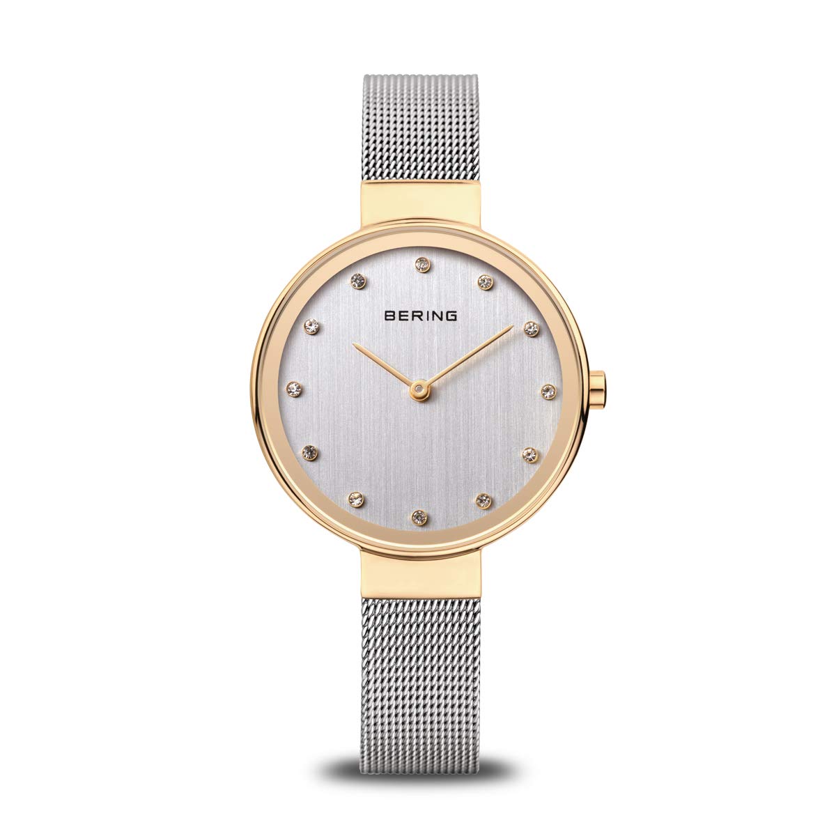 BERING Women Analog Quartz Classic Collection Watch with stainless steel Strap and Sapphire Crystal 12034-010