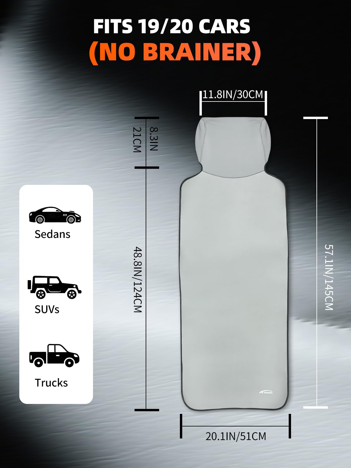 Neopren-Auto-Handtuch-Sitzbezug, Automobilzubehör, wasserdicht, schweißfest, universeller Vordersitzbezug für Fitnessstudio, Strand, Haustierbesitzer, Grau, 1 Stück
