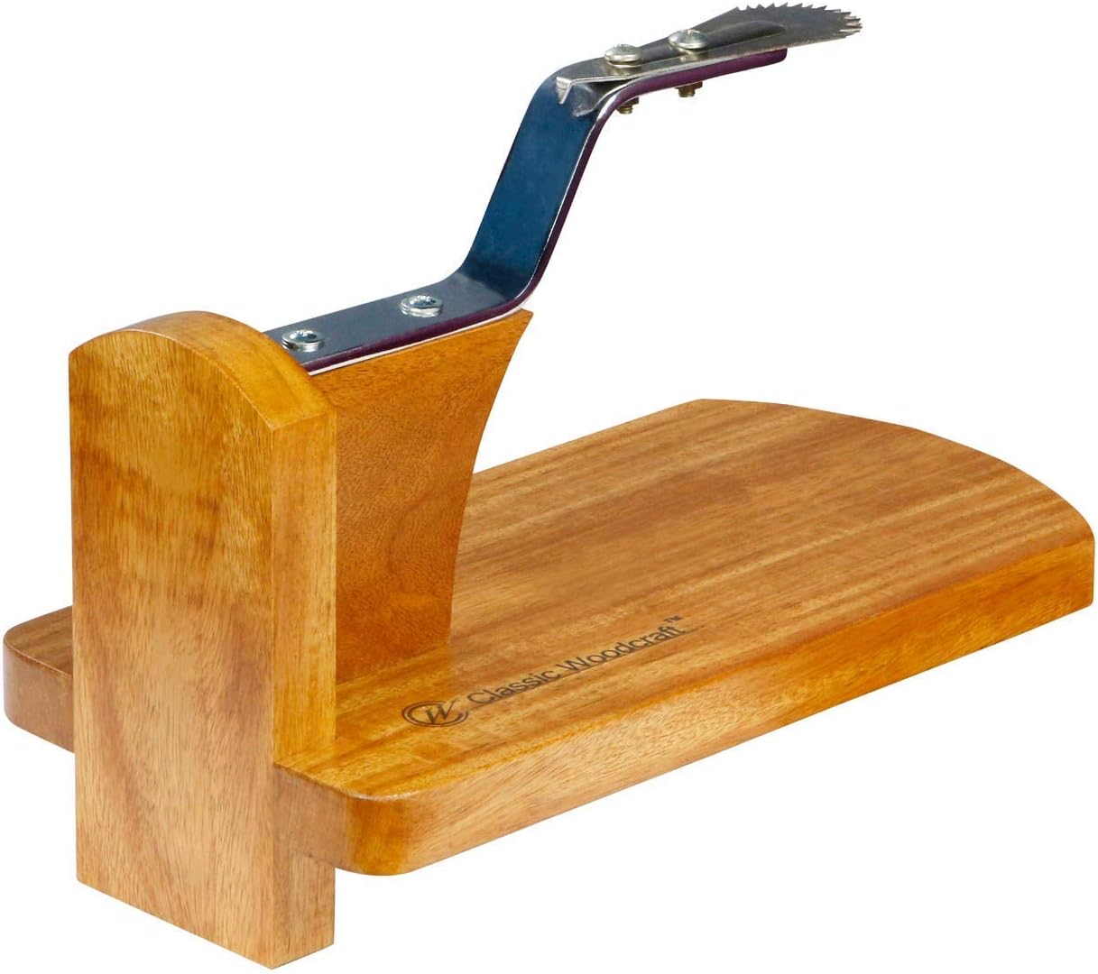 Classic Woodcraft Hardwood Table Top Coconut Scraper, Brown