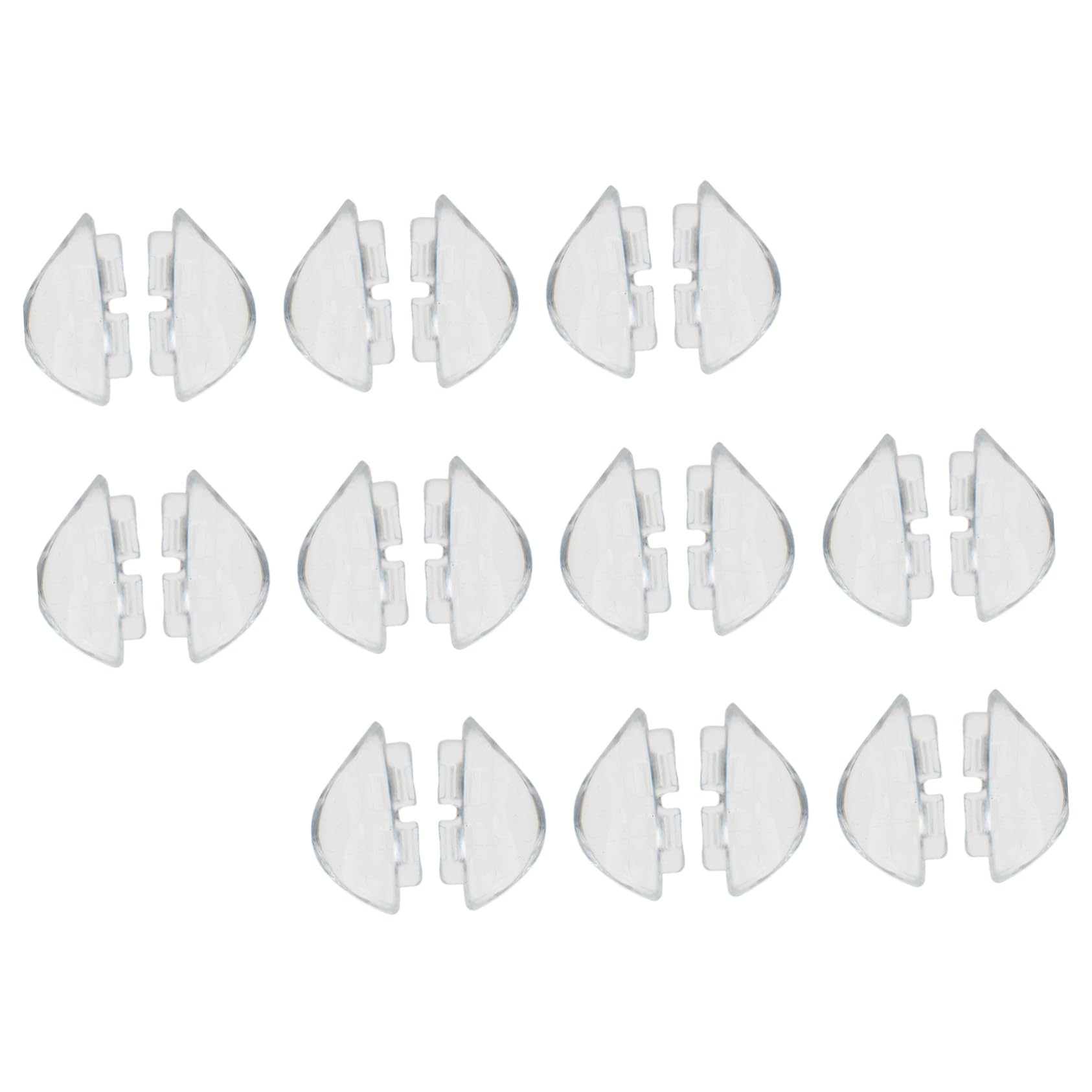 Healeved 50paare Silikon-nasenpads Für Brillen Rutschfeste Bequeme Unterstützung Für Sonnenbrillen Und Lesebrillen Langlebig Und Formbeständig Transparent Für Optimalen Tragekomfort