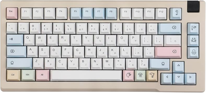 Japanese Keycaps 139keys PBT Chalk Keyboard Keycaps Cherry Profile Dye Sub Keycaps for MX Switches Keyboard 60 65 75 87 Percent