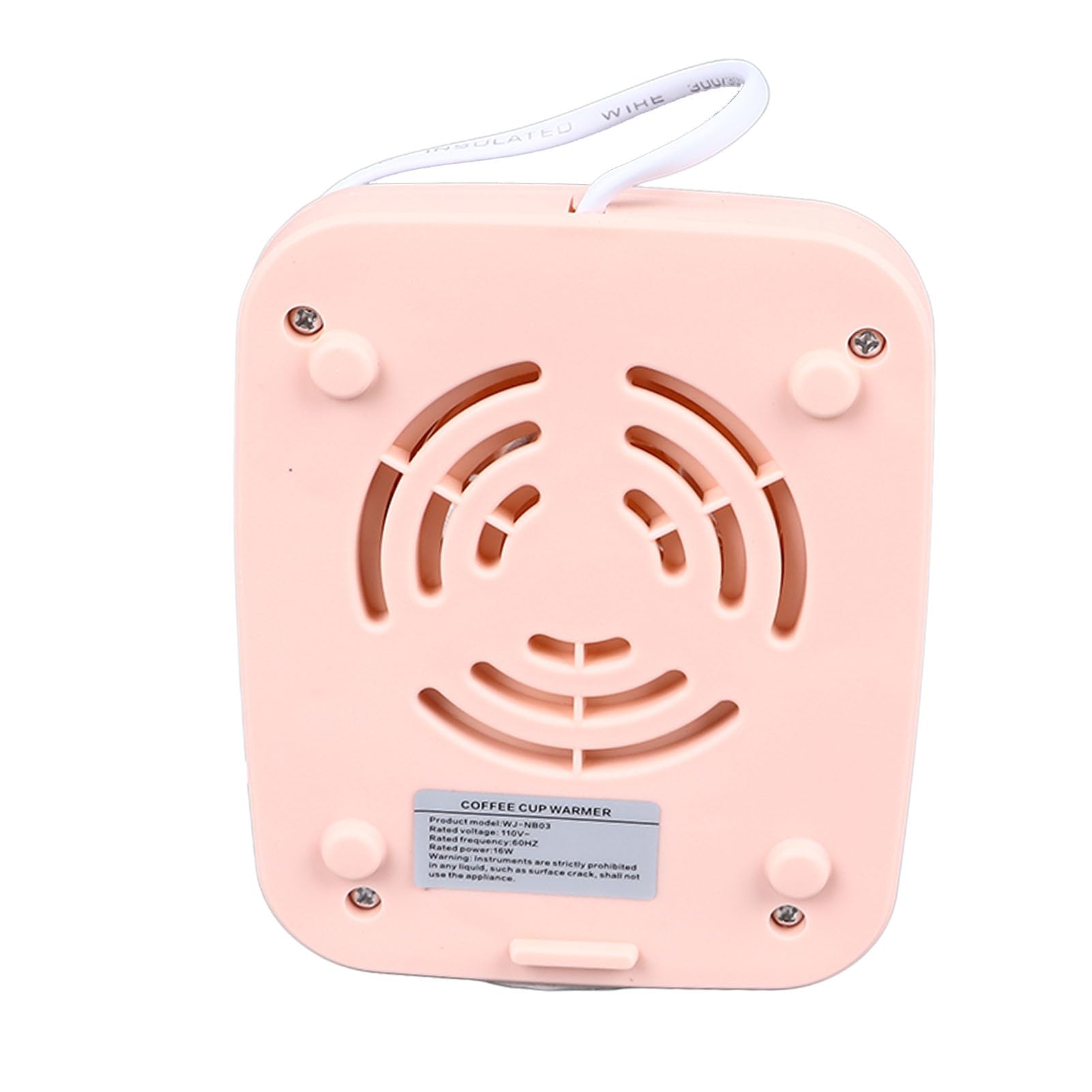 Calentador de tazas eléctrico inteligente, posavasos de temperatura constante de 131.0 °F para café y té, calentador de taza con enchufe de EE. UU. 110 V (rosa) 6