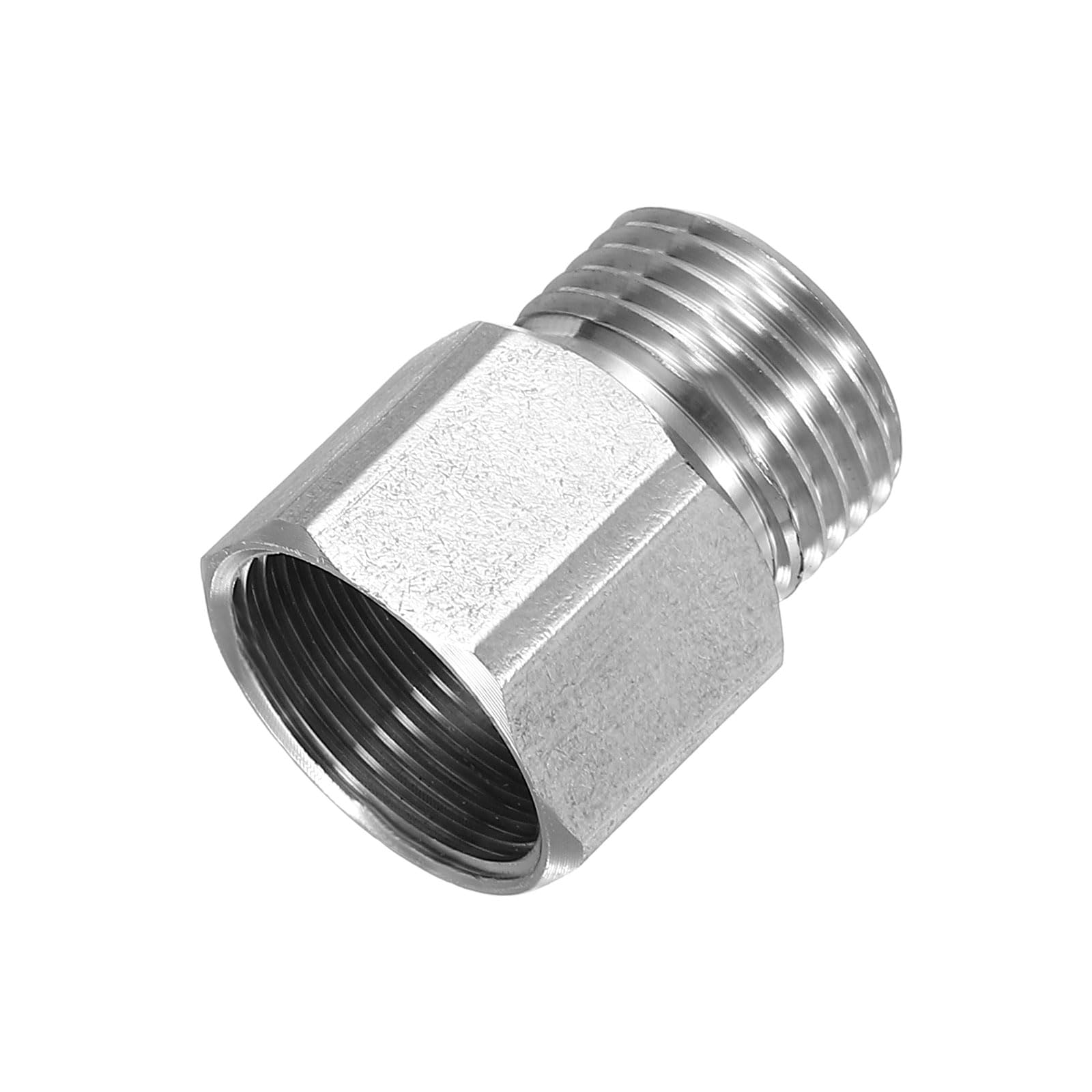 sourcing map Pressure Washer Hose Connector G1/2 Male to M22 Female 5400PSI Stainless Steel Pressure Washer Hose Adapter Coupler Extension Fitting Quick Connect