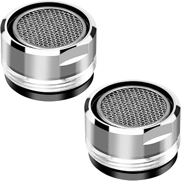 LICQIC Faucet Filter Replacement Insert, Tap Aerator Male, 2 Pcs 24 mm