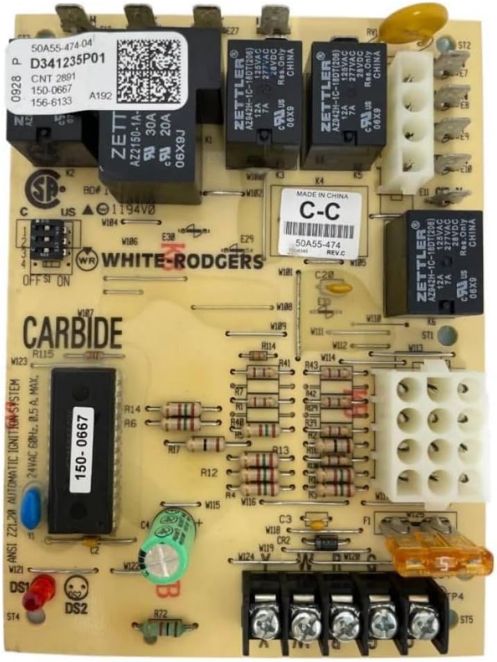 50A55-474-04, D341235P01 Furnace Control Circuit Board Compatible with White-Rodgers