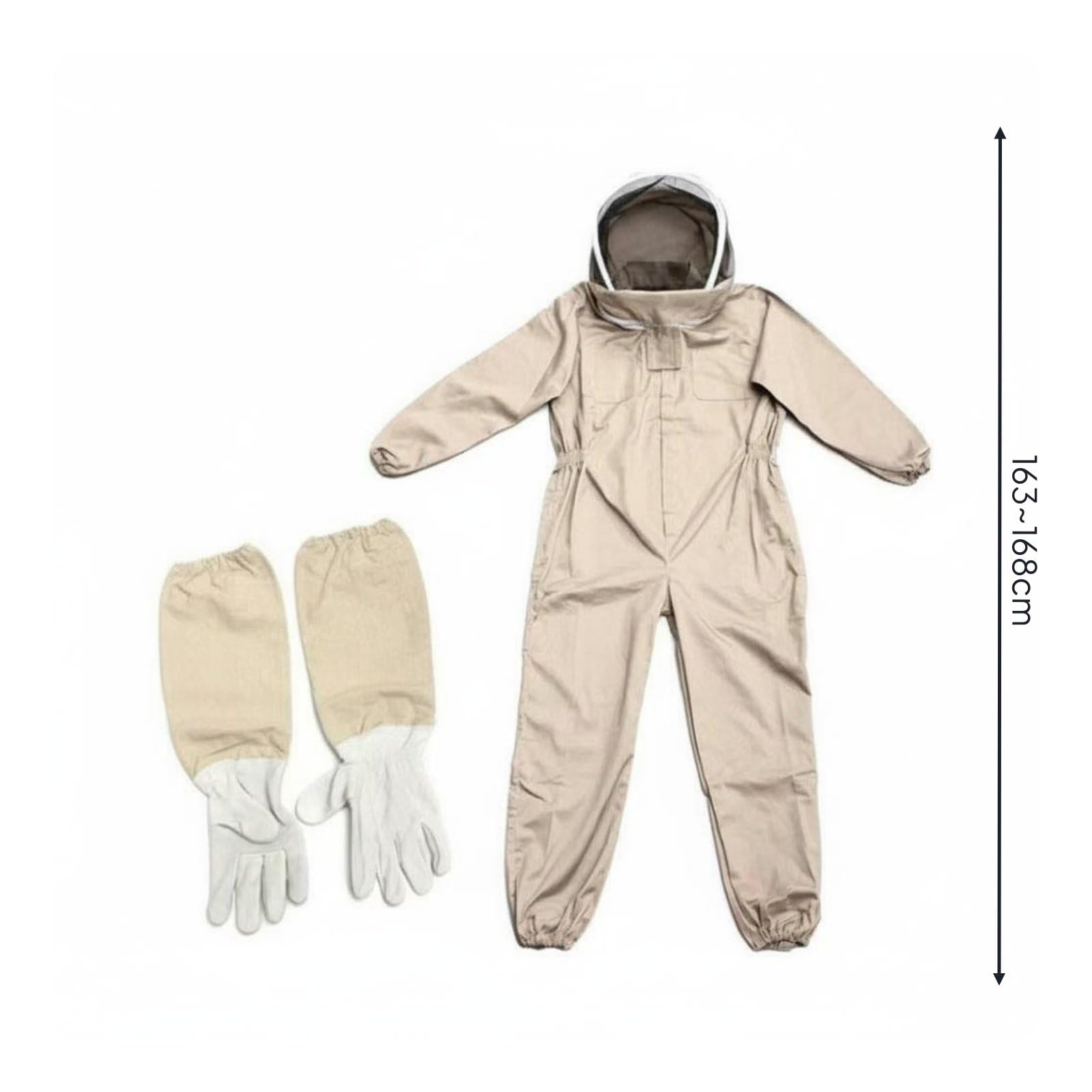 MagiDeal Traje de Apicultor Protector Monopieza