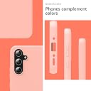 YATWIN Silicone Back Case for Samsung Galaxy A35, Soft-Touch Phone Back Cover for Samsung Galaxy A35 - Pink gallery image