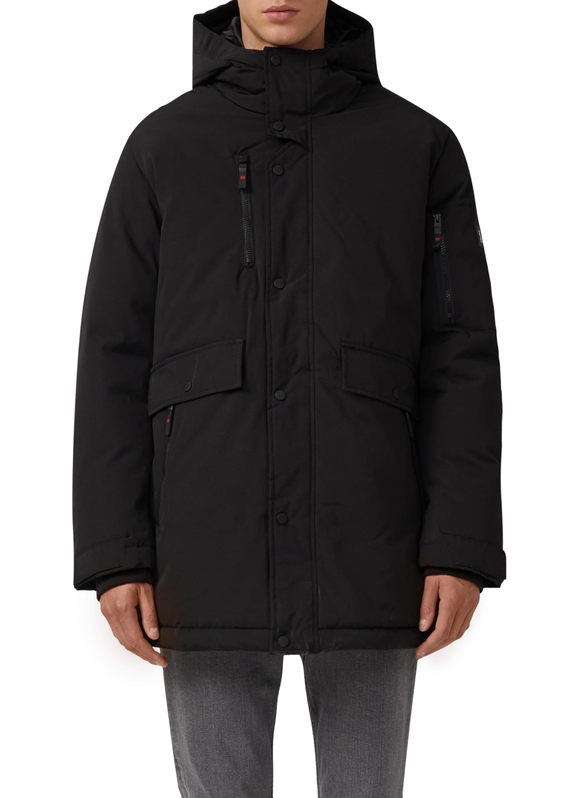 s.Oliver Wasserabweisender Parka mit Kapuze und sportiven Details