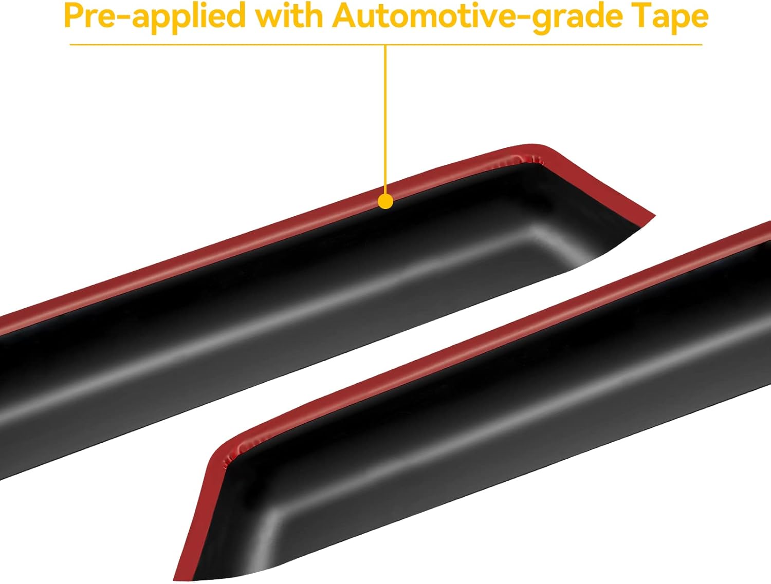 Window Rain Guards Visors for 2013 2014 2015 2016 2017 2018 2019 2020 Ford Fusion, Window Vent Wind Shades Deflectors Shield for 13-20 Fusion