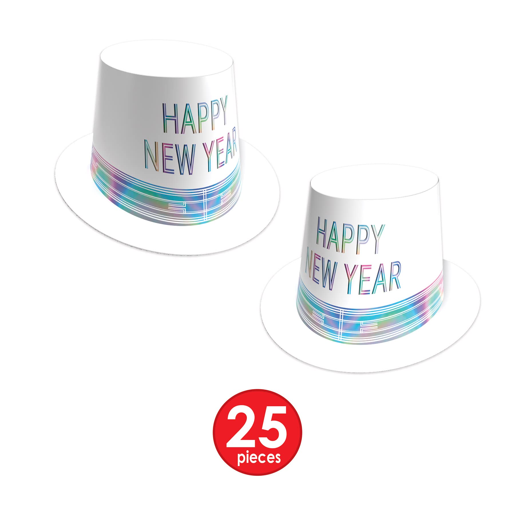 Beistle 80225-50 Razzle Dazzle Silvester Sortiment für 50 Personen NYE Party Supplies – Hüte, Tiaras, Hörner, Perlen, Papier Kunststoff Folie Federn, Mehrfarbig