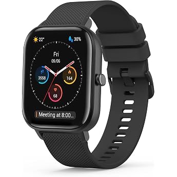 Amzpas Strap for Amazfit GTS 2 Mini/GTS 4 Mini/GTS 2 / GTS 3 / GTS 4 20 mm Durable Silicone Replacement Watch Strap for Amazfit Bip 3/Bip 3 Pro/Bip Lite/Bip U/Bip U Pro Black